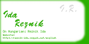 ida reznik business card